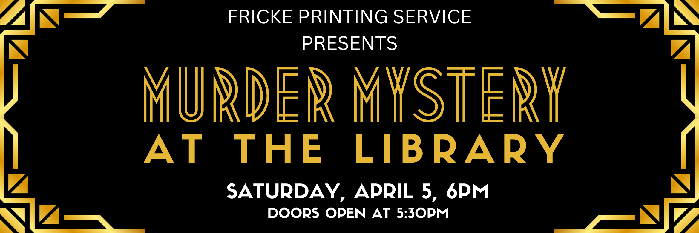 murder mystery at the library