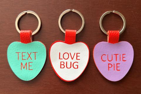 Candy Heart Keychains